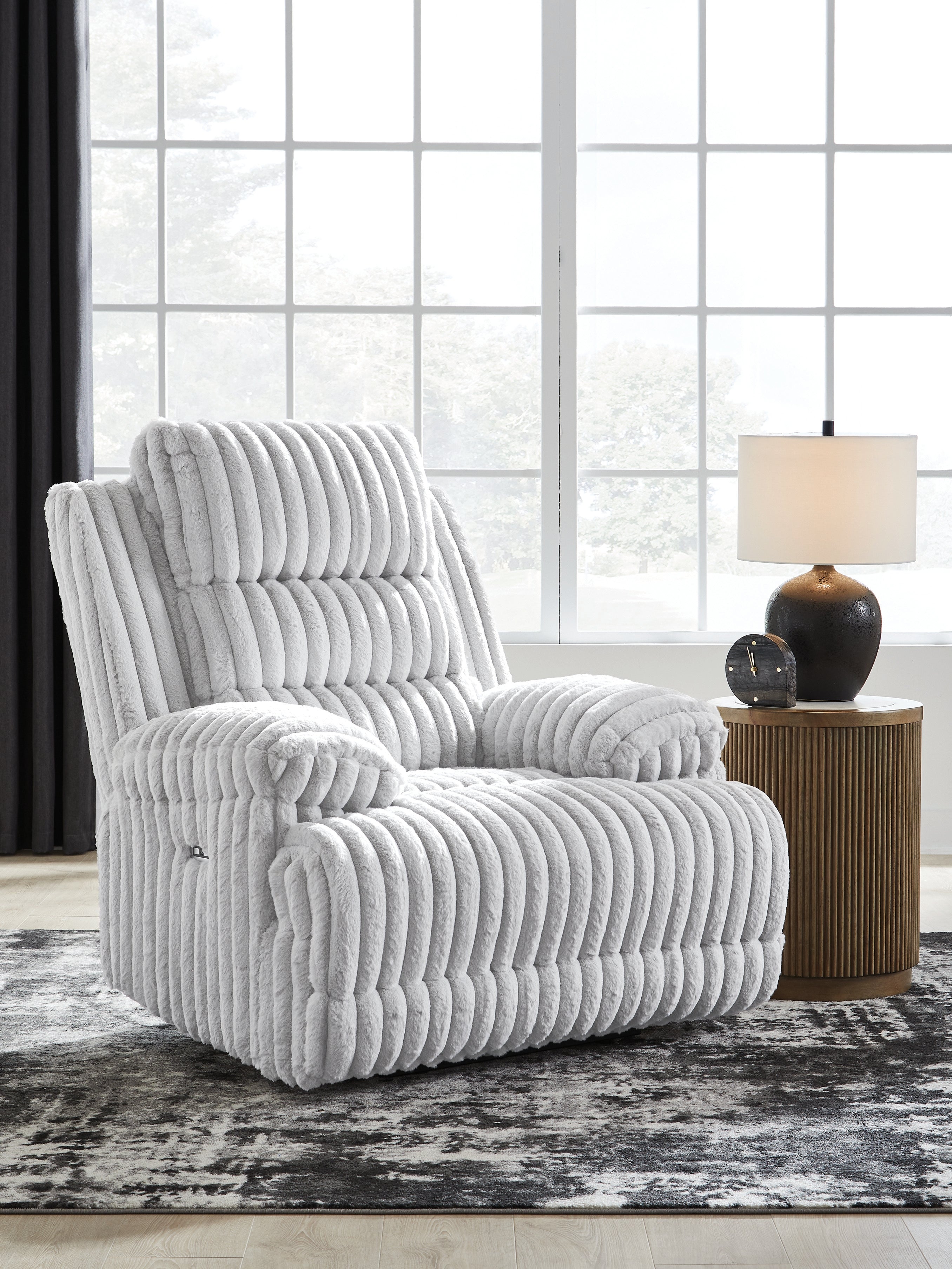 Hoover Furniture Outlet - Ashley Furniture - Rhines Falls Power Recliner - Zero Wall Power Recliner - PC4280406