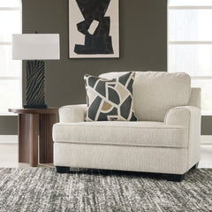 Hoover Furniture Outlet - Ashley Furniture - Heartcort Oversized Chair - Chair and a Half / Quartz - 4460423