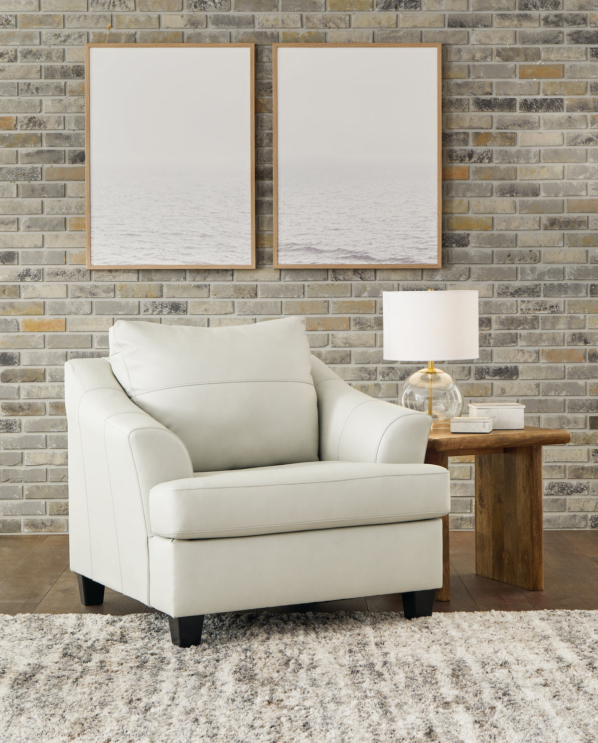 Hoover Furniture Outlet - Ashley Furniture - Genoa Oversized Chair - Chair and a Half / Coconut - 4770423