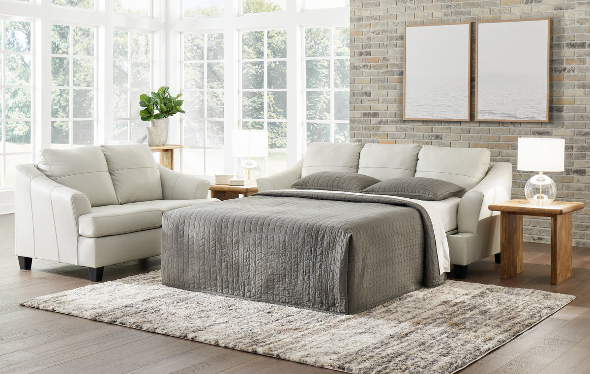 Hoover Furniture Outlet - Ashley Furniture - Genoa Queen Sofa Sleeper - Queen Sofa Sleeper / Coconut - 4770439
