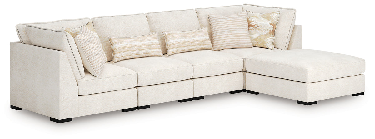 Hoover Furniture Outlet - Ashley Furniture - Donelson Creek 4-Piece Sectional and Ottoman - 4-Piece Sectional and Ottoman - 48002U1