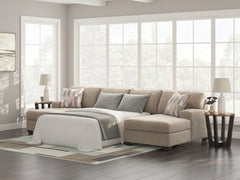 Newellen 3-Piece Sleeper Sectional with Double Chaise