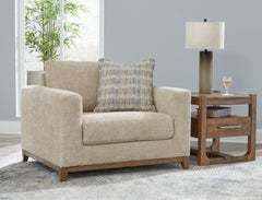 Hoover Furniture Outlet - Ashley Furniture - Parklynn Oversized Chair - Chair and a Half / Desert - 4890223