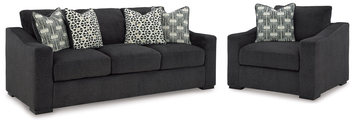 Hoover Furniture Outlet - Ashley Furniture - Wryenlynn Sofa and Oversized Chair - Sofa and Oversized Chair - 49405U4