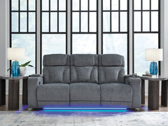 Hoover Furniture Outlet - Ashley Furniture - Studio Cave Power Reclining Sofa - PWR REC Sofa with ADJ Headrest - PC4980215