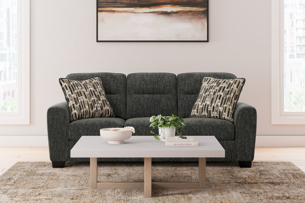 Hoover Furniture Outlet - Ashley Furniture - Lonoke Sofa - Sofa / Gunmetal - 5050438