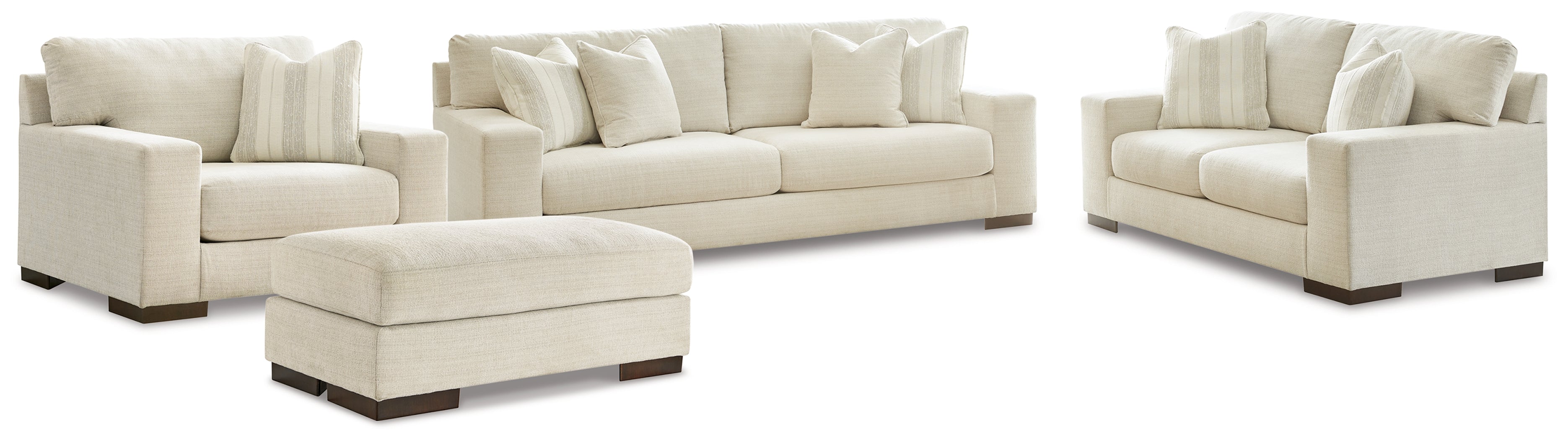 Hoover Furniture Outlet - Ashley Furniture - Maggie Sofa, Loveseat, Chair and Ottoman - Sofa, Loveseat, Chair and Ottoman - 52003U4