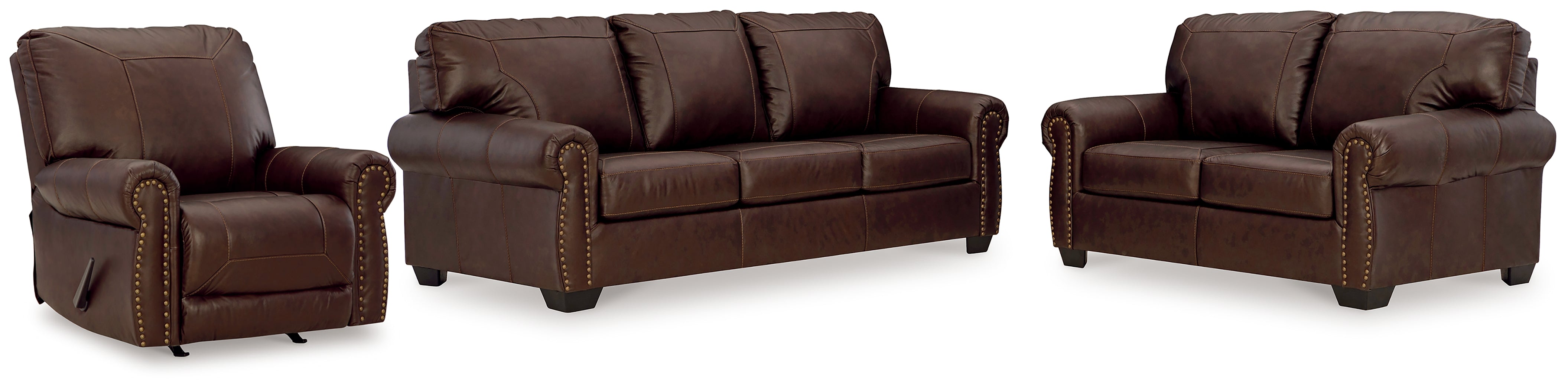 Hoover Furniture Outlet - Ashley Furniture - Colleton Sofa, Loveseat and Recliner - Sofa, Loveseat and Recliner - 52107U3