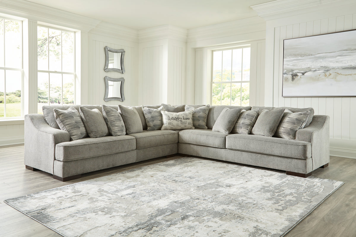 Hoover Furniture Outlet - Ashley Furniture - Bayless 3-Piece Sectional - LAF 3-Piece Sectional / Smoke - 52304S1