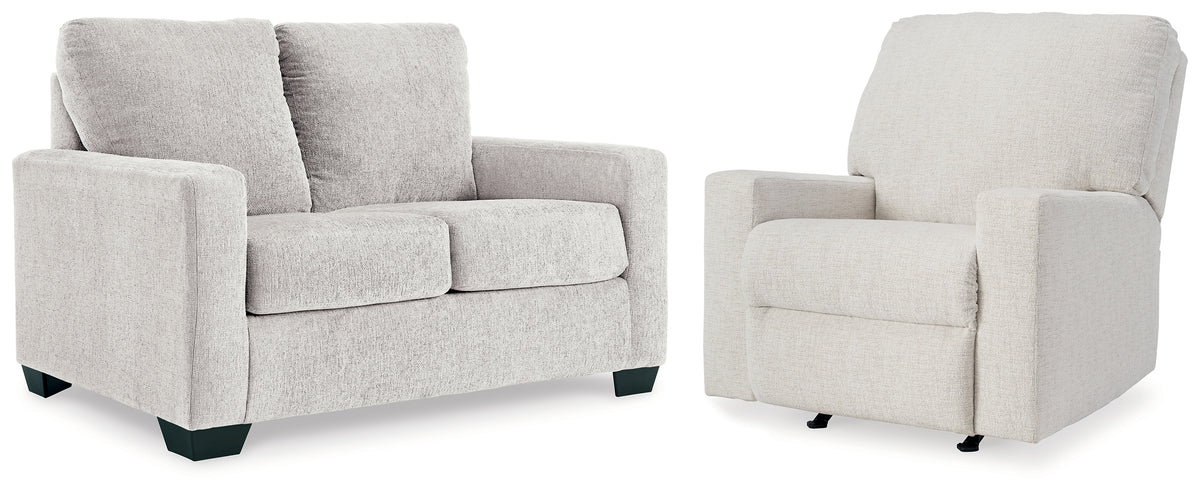 Hoover Furniture Outlet - Ashley Furniture - Rannis Twin Sofa Sleeper and Recliner - Twin Sofa Sleeper and Recliner - 53603U1