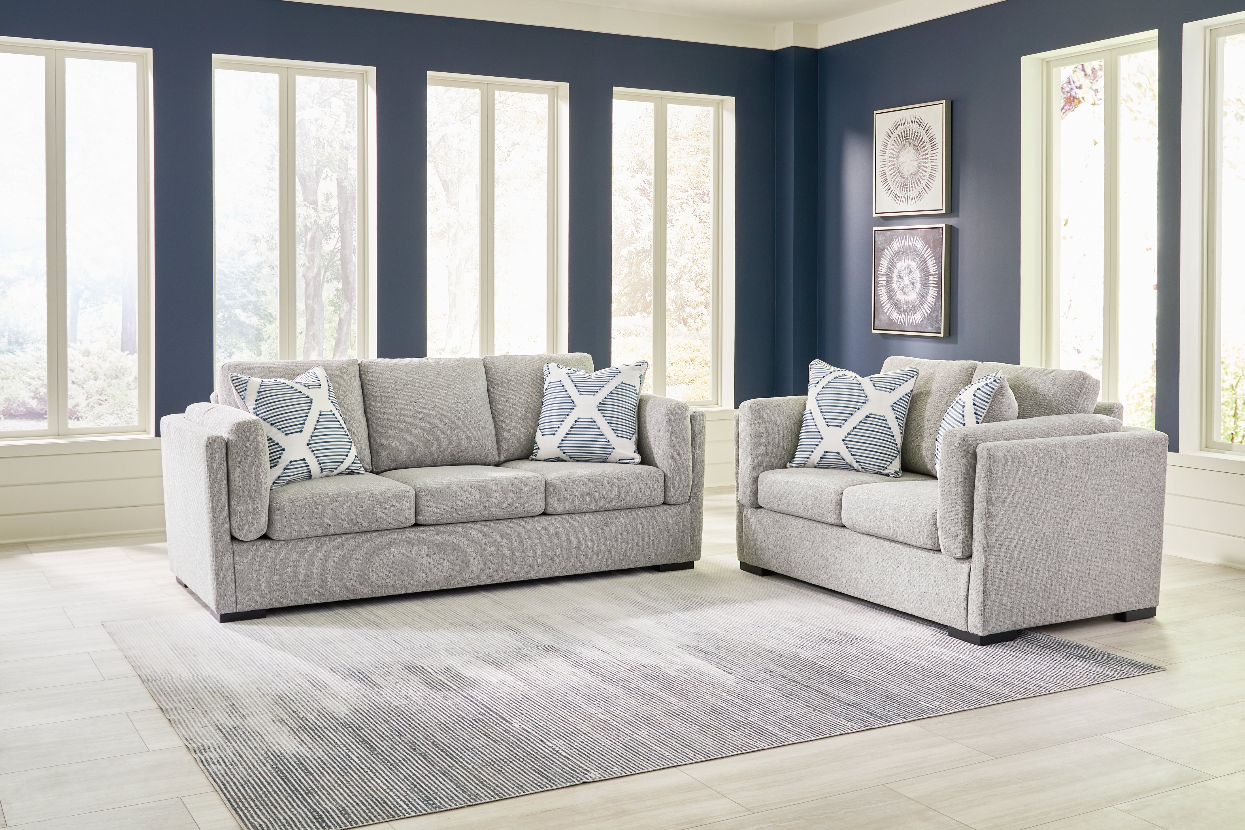 Hoover Furniture Outlet - Ashley Furniture - Evansley Sofa and Loveseat - Sofa and Loveseat - 54503U2