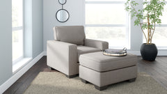 Hoover Furniture Outlet - Ashley Furniture - Greaves Chair and Ottoman - Chair and Ottoman - 55104U4