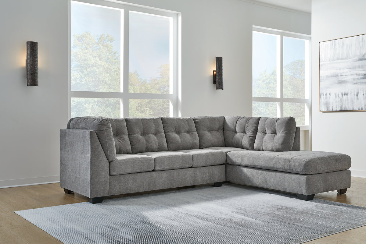 Hoover Furniture Outlet - Ashley Furniture - Marleton 2-Piece Sectional with Chaise - LAF 2-Piece Sectional with Chaise - 55305S2