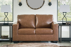 Hoover Furniture Outlet - Ashley Furniture - Bolsena Loveseat - Loveseat / Caramel - 5560335