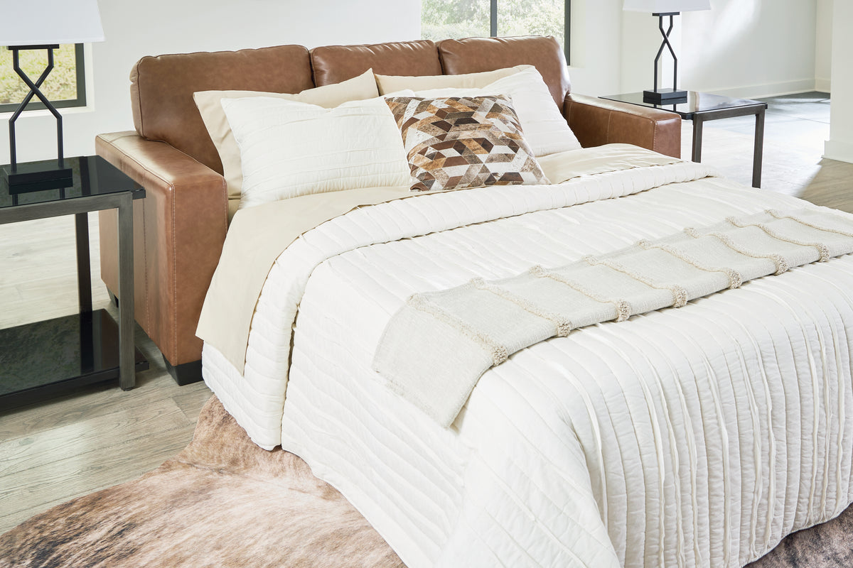 Hoover Furniture Outlet - Ashley Furniture - Bolsena Queen Sofa Sleeper - Queen Sofa Sleeper / Caramel - 5560339