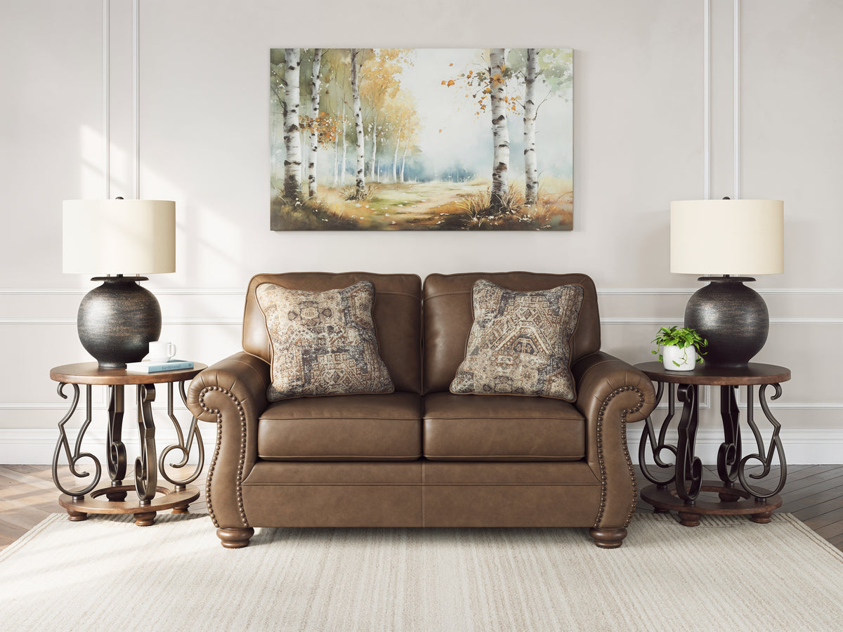 Hoover Furniture Outlet - Ashley Furniture - Chasemore Loveseat - Loveseat / Earth - PC5590235