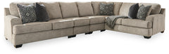 Hoover Furniture Outlet - Ashley Furniture - Bovarian 4-Piece Sectional - RAF 4-Piece Sectional / Stone - 56103S5