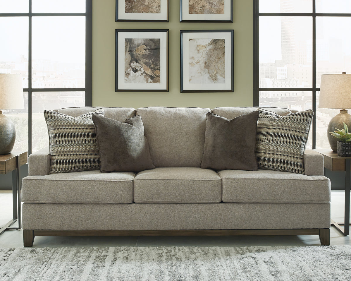 Hoover Furniture Outlet - Ashley Furniture - Kaywood Sofa - Sofa / Granite - 5630338