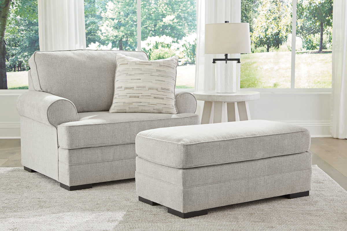 Hoover Furniture Outlet - Ashley Furniture - Eastonbridge Oversized Chair and Ottoman - Oversized Chair and Ottoman - 56603U2