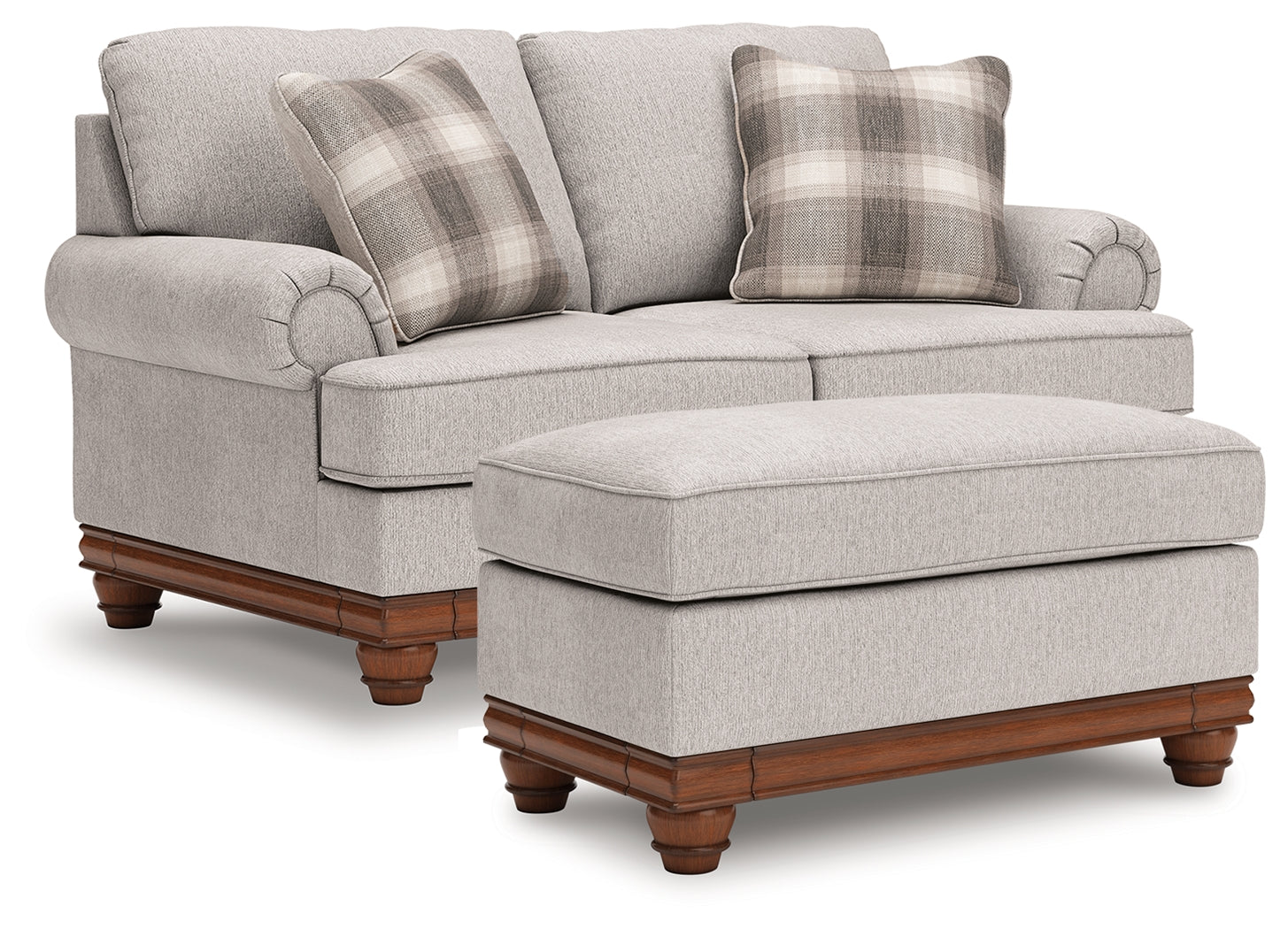 Hoover Furniture Outlet - Ashley Furniture - Clearbrooke Loveseat and Ottoman - Loveseat and Ottoman - PC56803U1