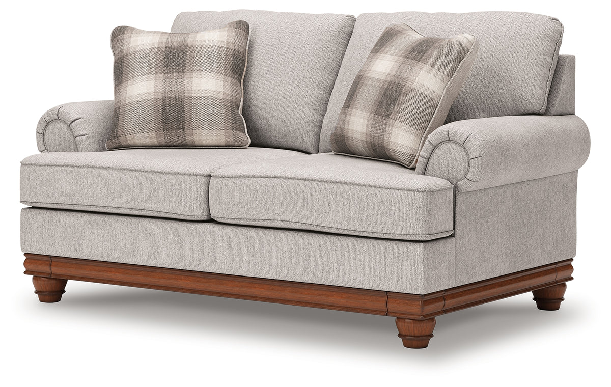 Hoover Furniture Outlet - Ashley Furniture - Clearbrooke Loveseat - Loveseat / Sandstone - PC5680335