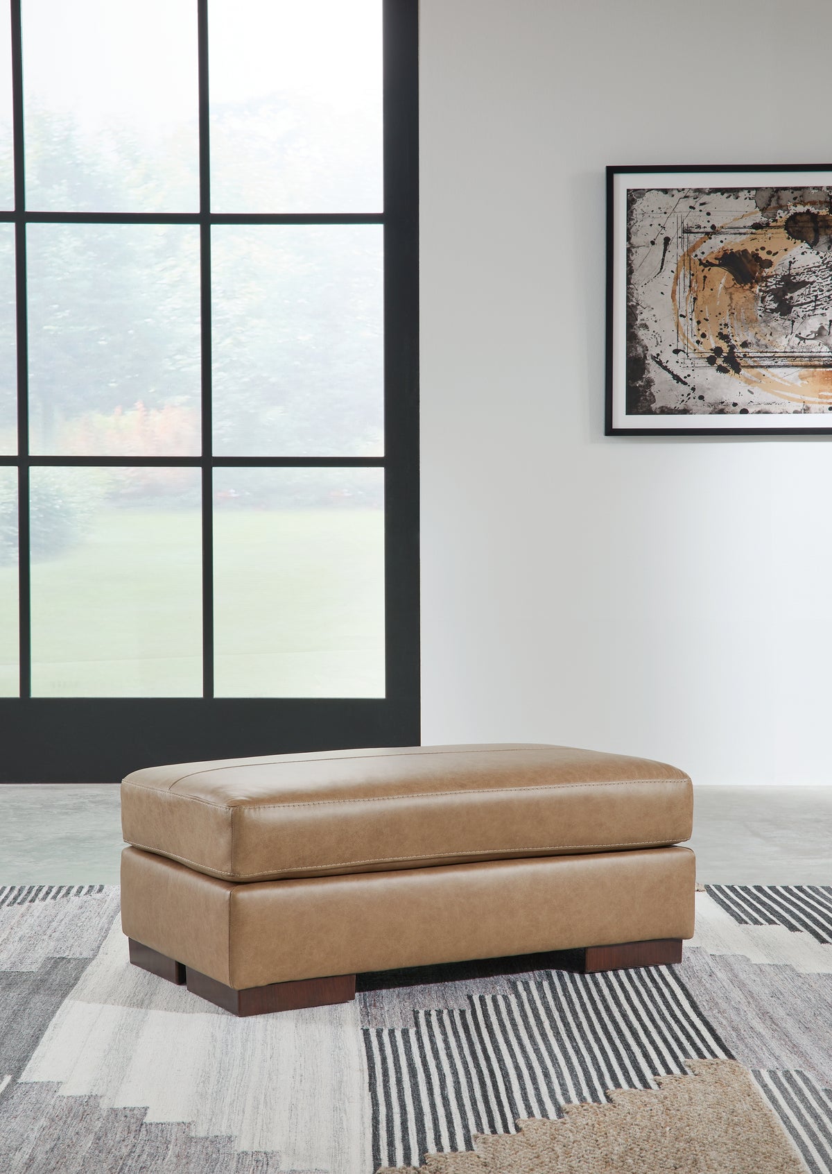 Hoover Furniture Outlet - Ashley Furniture - Lombardia Ottoman - Ottoman / Tumbleweed - 5730214