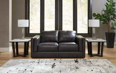Hoover Furniture Outlet - Ashley Furniture - Amiata Loveseat - Loveseat / Onyx - 5740535