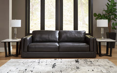 Hoover Furniture Outlet - Ashley Furniture - Amiata Sofa - Sofa / Onyx - 5740538