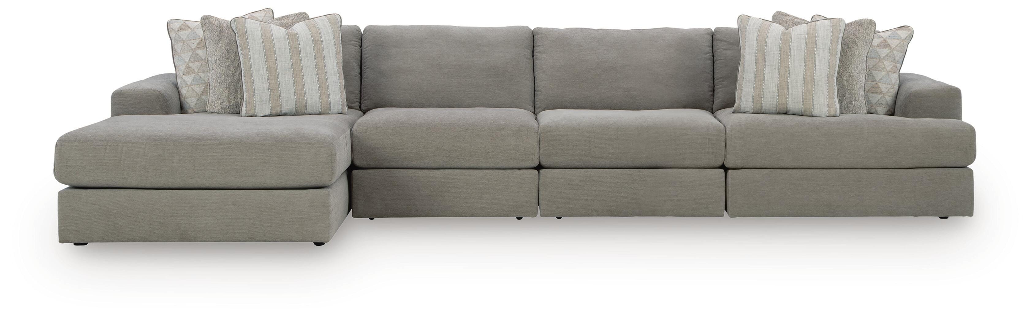 Hoover Furniture Outlet - Ashley Furniture - Avaliyah 4-Piece Sectional with Chaise - RAF 4-Piece Sectional with Chaise - 58103S15