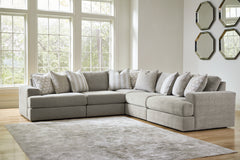 Hoover Furniture Outlet - Ashley Furniture - Avaliyah 5-Piece Sectional - RAF 5-Piece Sectional / Ash - 58103S6