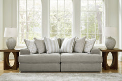 Hoover Furniture Outlet - Ashley Furniture - Avaliyah 2-Piece Sectional Loveseat - RAF 2-Piece Sectional Loveseat / Ash - 58103S1
