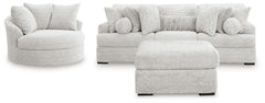 Hoover Furniture Outlet - Ashley Furniture - Cuddle Plush 3-Piece Sectional, Chair and Ottoman - 3-Piece Sectional, Chair and Ottoman - PC59106U1