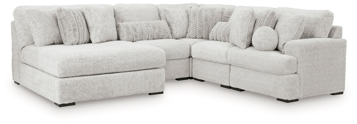 Hoover Furniture Outlet - Ashley Furniture - Cuddle Plush 5-Piece Sectional with Chaise - 5-Piece Sectional with Chaise - PC59106S11