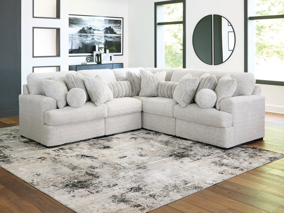 Hoover Furniture Outlet - Ashley Furniture - Cuddle Plush 5-Piece Sectional - RAF 5-Piece Sectional - PC59106S2