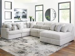 Hoover Furniture Outlet - Ashley Furniture - Cuddle Plush 6-Piece Sectional with Chaise - RAF 6-Piece Sectional with Chaise - PC59106S3