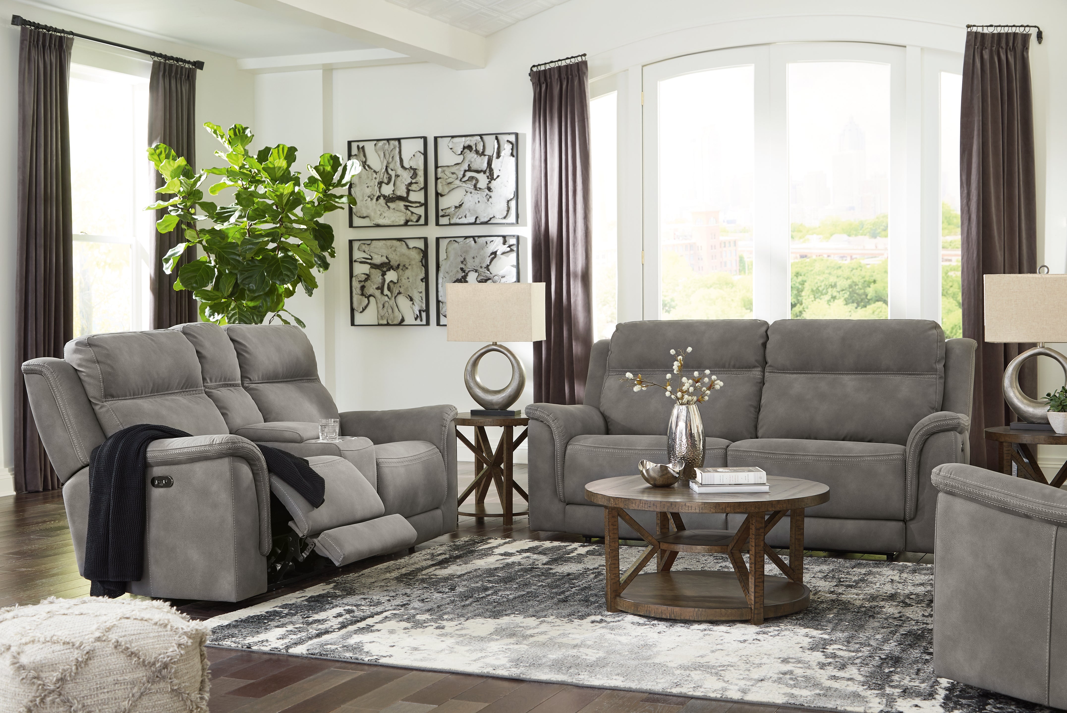 Hoover Furniture Outlet - Ashley Furniture - Next-Gen DuraPella Power Reclining Sofa, Loveseat and Recliner - Power Reclining Sofa, Loveseat and Recliner - 59301U4