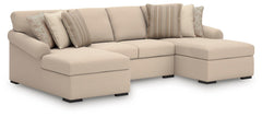 Hoover Furniture Outlet - Ashley Furniture - LadyMae 3-Piece Sectional with Chaise - RAF 3-Piece Sectional with Chaise - 59404S5