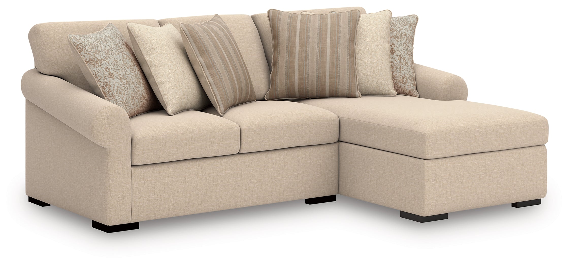 Hoover Furniture Outlet - Ashley Furniture - LadyMae 2-Piece Sectional with Chaise - RAF 2-Piece Sectional with Chaise - 59404S2