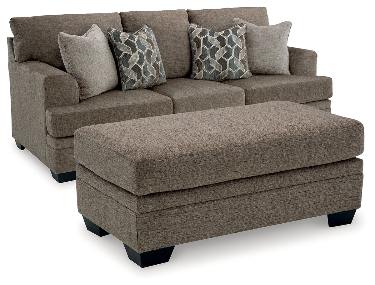 Hoover Furniture Outlet - Ashley Furniture - Stonemeade Sofa and Ottoman - Sofa and Ottoman - 59505U8