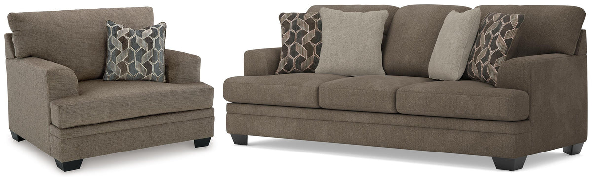 Hoover Furniture Outlet - Ashley Furniture - Stonemeade Queen Sofa Sleeper and Oversized Chair - Queen Sofa Sleeper and Oversized Chair - 59505U14