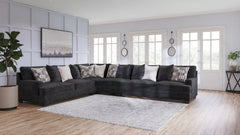Hoover Furniture Outlet - Ashley Furniture - Lavernett 4-Piece Sectional - LAF 4-Piece Sectional / Charcoal - 59603S2