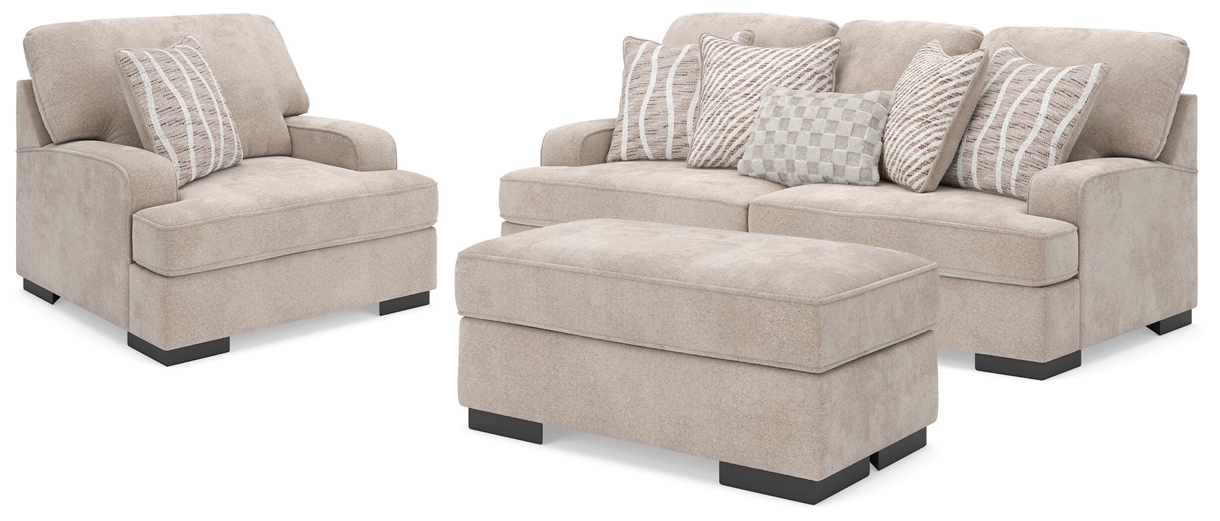 Hoover Furniture Outlet - Ashley Furniture - High Profile Sofa, Oversized Chair and Ottoman - Sofa, Oversized Chair and Ottoman - 59902U1