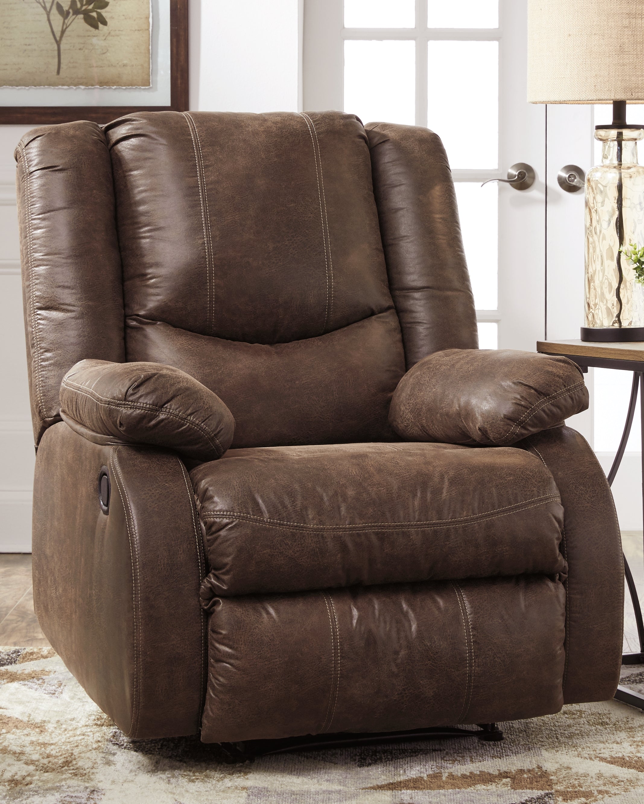 Hoover Furniture Outlet - Ashley Furniture - Bladewood Recliner - Zero Wall Recliner / Coffee - 6030529