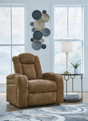 Hoover Furniture Outlet - Ashley Furniture - Wolfridge Power Recliner - PWR Recliner/ADJ Headrest / Brindle - 6070313
