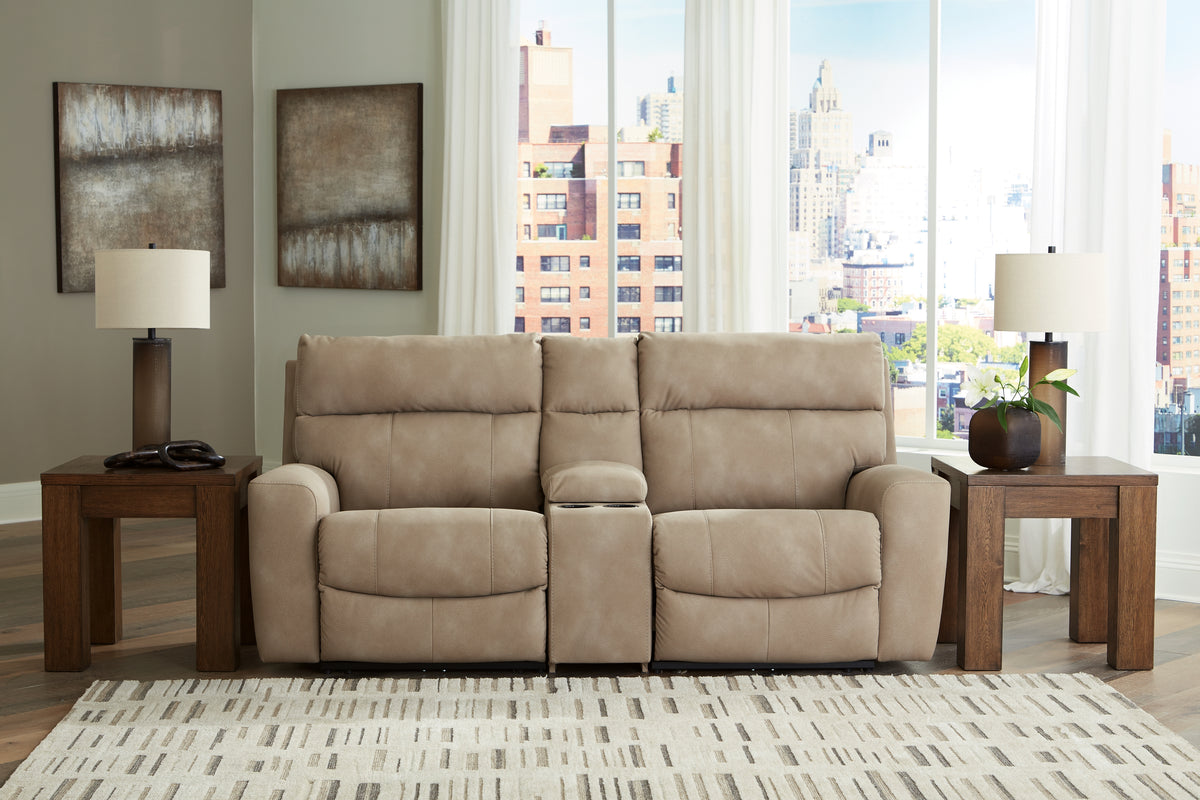 Hoover Furniture Outlet - Ashley Furniture - Next-Gen DuraPella 3-Piece Power Reclining Sectional Loveseat with Console - 3-Piece Power Reclining Sectional Loveseat with Console - 61004S3
