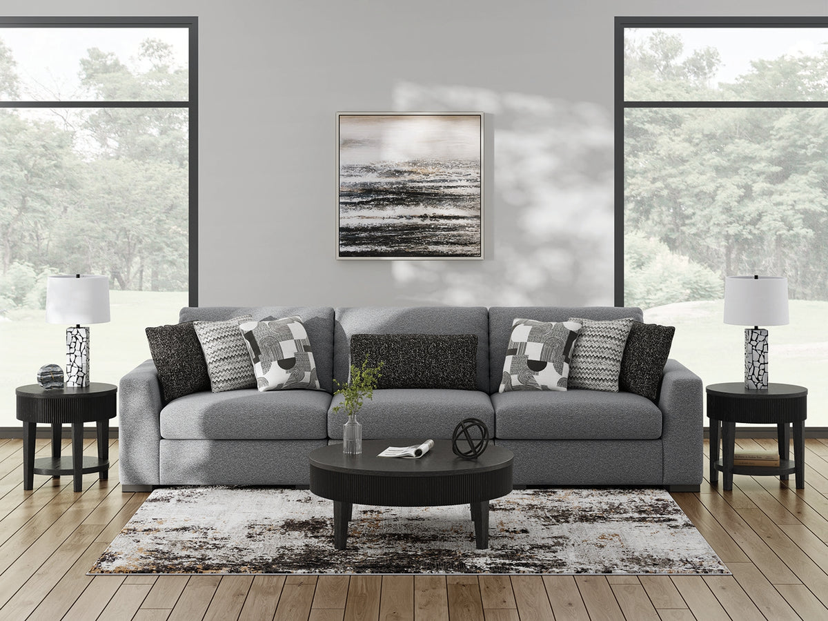Hoover Furniture Outlet - Ashley Furniture - Bealton 3-Piece Sectional - RAF 3-Piece Sectional / Salt and Pepper - 61305S2