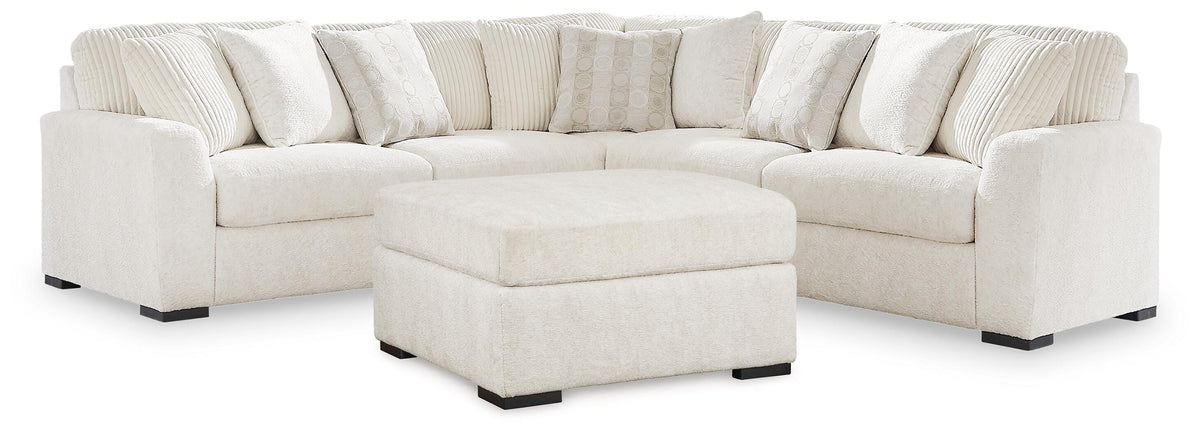 Hoover Furniture Outlet - Ashley Furniture - Chessington 3-Piece Sectional and Ottoman - 3-Piece Sectional and Ottoman - 61904U3