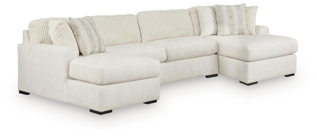 Hoover Furniture Outlet - Ashley Furniture - Chessington 3-Piece Sectional with Double Chaise - RAF 3-Piece Sectional with Double Chaise - 61904S6