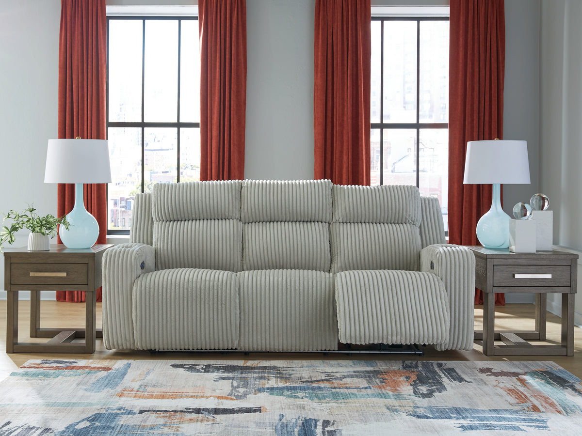 Hoover Furniture Outlet - Ashley Furniture - Forest Lake Power Reclining Sofa - PWR REC Sofa with ADJ Headrest - PC6420315