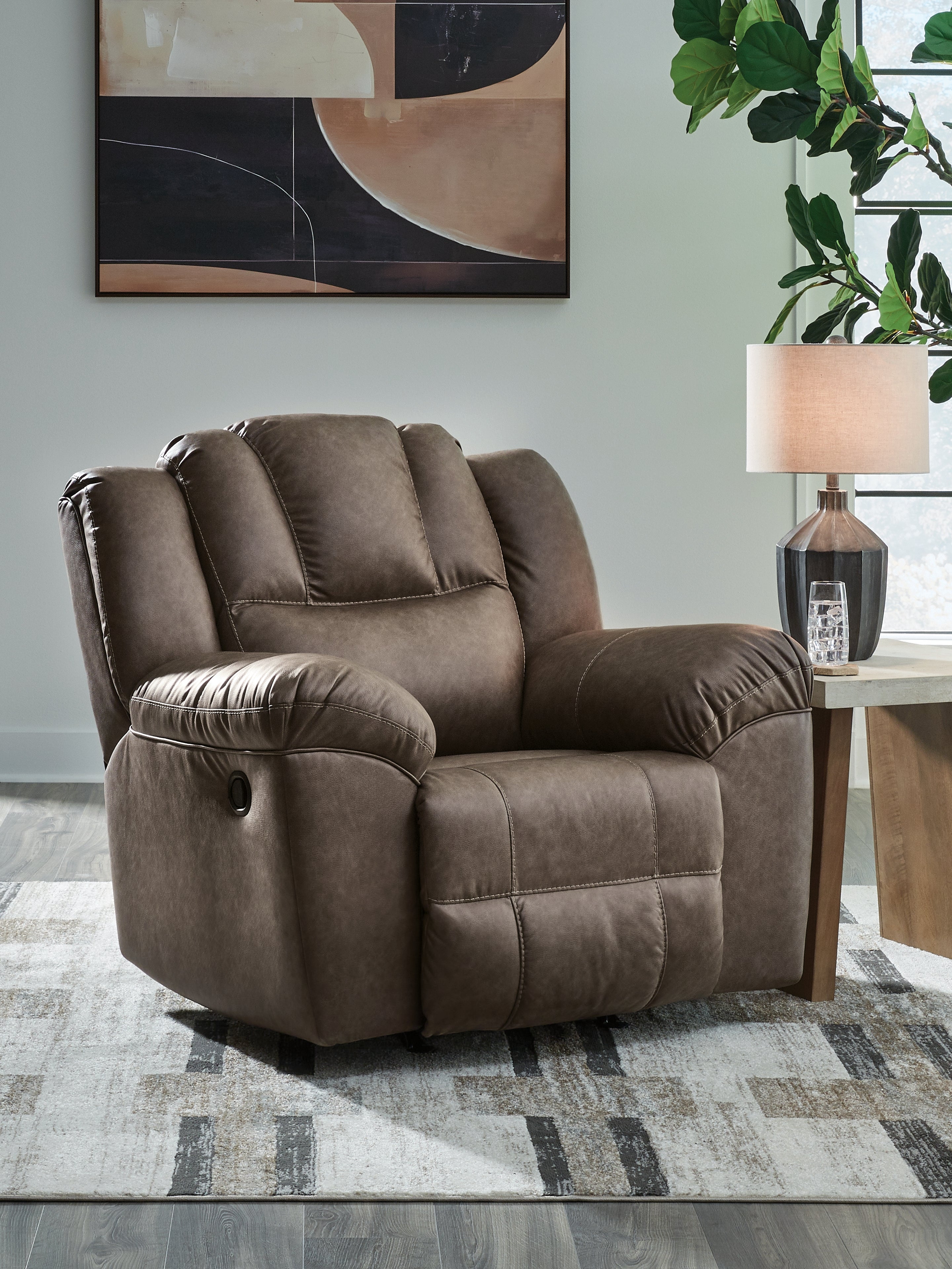 Hoover Furniture Outlet - Ashley Furniture - Lowilla Recliner - Rocker Recliner - PC6450625